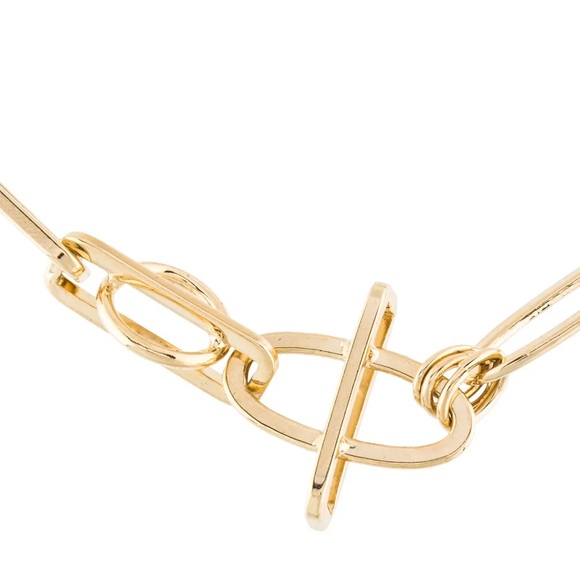 DANNIJO You Me Necklace in Metallic Gold NWT - Picture 7 of 12